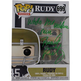 Rudy Ruettiger Autographed Notre Dame Fighting Irish Funko Insc Beckett 46954