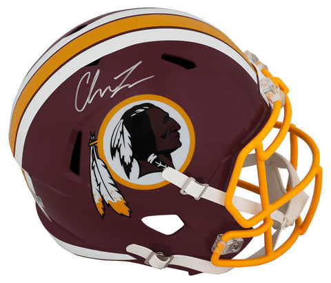 Chase Young Signed Redskins Riddell Full Size Speed Rep Helmet - (Fanatics COA)