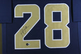 MARSHALL FAULK (Rams blue TOWER) Signed Autographed Framed Jersey Beckett