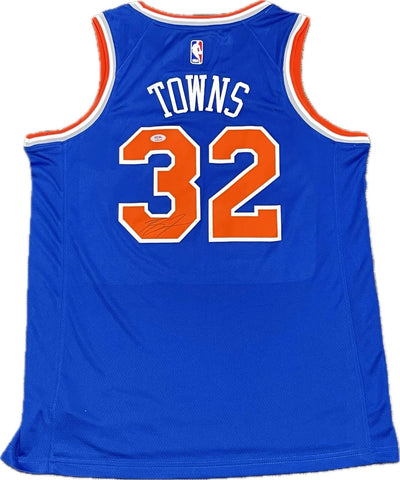 Karl Anthony Towns Signed Jersey PSA/DNA New York Knicks Autographed