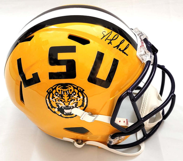 Nick Saban Autographed LSU Tigers Riddell Replica Helmet Beckett Witnessed