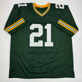 Autographed/Signed Eric Stokes Green Bay Green Football Jersey JSA COA