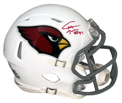 CAMERON THOMAS SIGNED ARIZONA CARDINALS SPEED MINI HELMET BECKETT