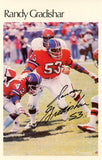 Rndy Gradishar Signed Denver Broncos Mini Poster 30/50 Beckett 46099