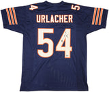 BEARS BRIAN URLACHER AUTOGRAPHED BLUE JERSEY "HOF 18" BECKETT WITNESS 230047