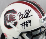 Bryan Edwards Signed South Carolina Gamecocks Mini Helmet- Beckett W Auth *Black