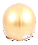 Lou Holtz Autographed Notre Dame Irish Mini Helmet - Beckett W Hologram *Black