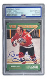 Bobby Hull Signed 2012 Score #OS6 Chicago Blackhawks Trading Card PSA