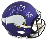 Vikings Randy Moss & Justin Jefferson Signed Full Size Speed Proline Helmet BAS