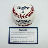 Autographed/Signed Chipper Jones HOF 18 Rawlings OML Baseball ROML Steiner COA