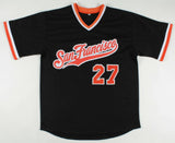 Juan Marichal Signed San Francisco Giants Black Throwback Jersey (JSA COA)