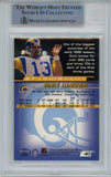 Kurt Warner Autographed 1999 Fleer Focus #40 Trading Card Beckett 43925