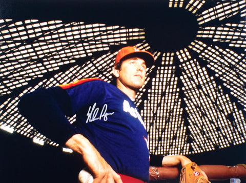 Nolan Ryan Autographed Houston Astros 16X20 Astrodome Away Photo- AIV Hologram