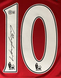 Wayne Rooney Manchester Signed Red Soccer Jersey BAS