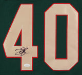 Devan Dubnyk Signed Minnesota Wild Adidas Jersey (JSA COA) 14th Pk, 2004 Draft