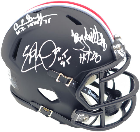 ARCHIE GRIFFIN, GEORGE & SMITH AUTOGRAPHED OHIO STATE MINI HELMET BECKETT 230119