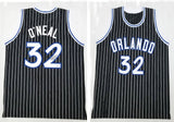 Shaquille O'Neal Autographed Orlando Magic Black Custom Jersey Beckett Witnessed