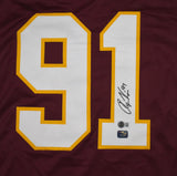 Ryan Kerrigan Autographed Maroon Pro Style Jersey - Beckett W Hologram *Black