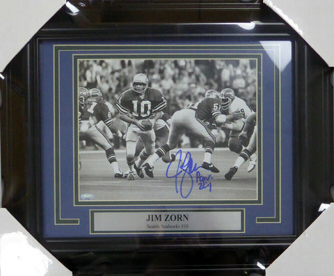 JIM ZORN AUTOGRAPHED SIGNED FRAMED 8X10 PHOTO SEATTLE SEAHAWKS MCS HOLO 123666