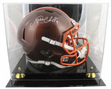 Browns Nick Chubb Signed Flash Full Size Speed Rep Helmet W/ Case BAS Witnessed