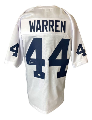 Tyler Warren Penn State Signed White Football Jersey JSA