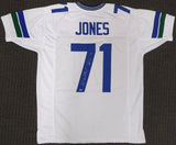 SEATTLE SEAHAWKS WALTER JONES AUTOGRAPHED WHITE JERSEY "HOF '14" MCS HOLO 157868