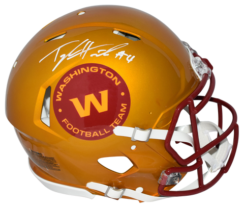 TAYLOR HEINICKE SIGNED WASHINGTON FOOTBALL TEAM AUTHENTIC FLASH HELMET BECKETT