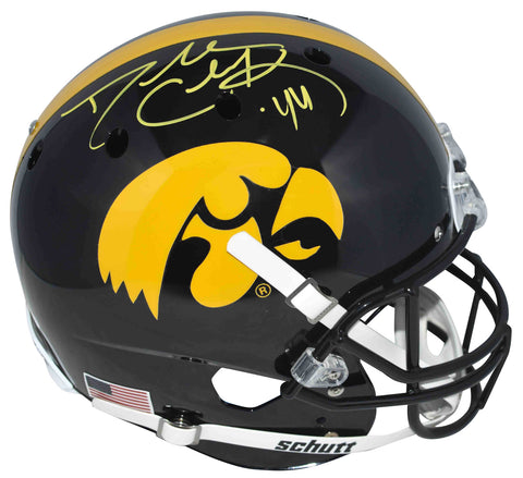 DALLAS CLARK SIGNED AUTOGRAPHED IOWA HAWKEYES FULL SIZE HELMET JSA