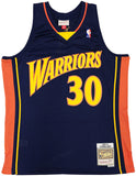 WARRIORS STEPHEN CURRY AUTOGRAPHED M&N 09-10 HWC ROOKIE YEAR JERSEY L JSA 234075