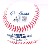 Johnny Damon Autographed Rawlings OML Baseball - Beckett W Hologram *Blue