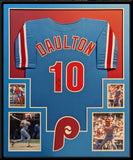 FRAMED PHILADELPHIA PHILLIES DARREN DAULTON AUTOGRAPHED SIGNED JERSEY JSA COA