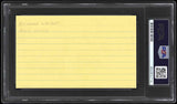 Richard Wright Pink Floyd Authentic Signed 3x5 Index Card PSA/DNA Slabbed