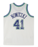 Dirk Nowitzki Autographed "HOF 23" Mavericks 1998 White Nike Jersey Fanatics