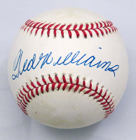 Ted Williams Signed Boston Red Sox American League Baseball Beckett BASA52812