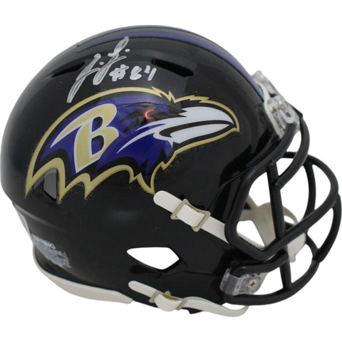 Jermaine Lewis Autographed/Signed Baltimore Ravens Spd Mini Helmet Beckett 48412