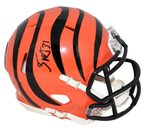 ZACK MOSS AUTOGRAPHED CINCINNATI BENGALS SPEED MINI HELMET BECKETT