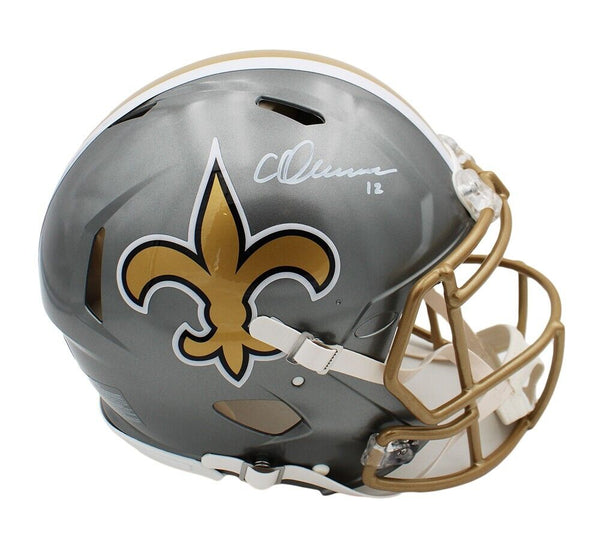 Chris Olave Signed New Orleans Saints Speed Authentic Flash NFL Helmet