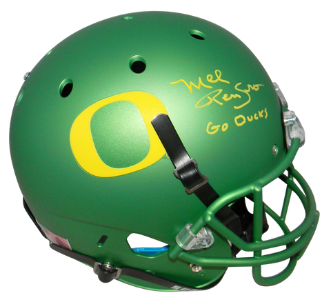 MEL RENFRO AUTOGRAPHED SIGNED OREGON DUCKS APPLE GREEN FULL SIZE HELMET TRISTAR