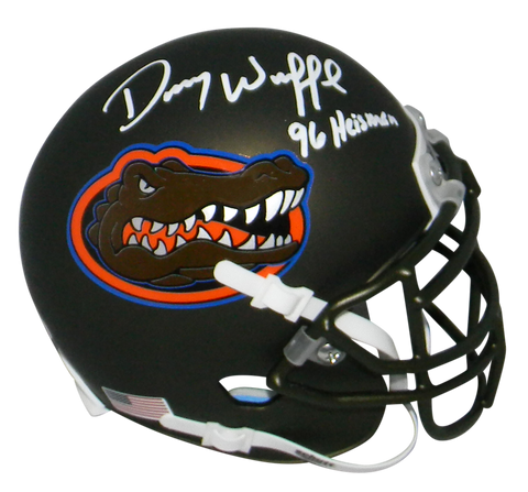 DANNY WUERFFEL AUTOGRAPHED SIGNED FLORIDA GATORS SWAMP MINI HELMET BECKETT