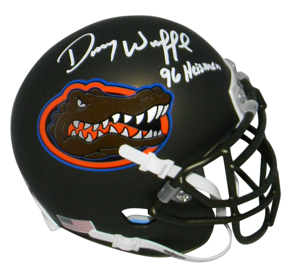 DANNY WUERFFEL AUTOGRAPHED SIGNED FLORIDA GATORS SWAMP MINI HELMET BECKETT