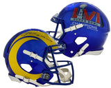 ODELL BECKHAM Jr. Autographed "SB LVI Champs" Rams Authentic Helmet FANATICS