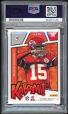 2019 Panini Absolute KABOOM! #K-PM Patrick Mahomes Auto PSA 9/10 MINT