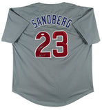 Ryne Sandberg "HOF 05" Authentic Signed Grey Pro Style Jersey JSA Wit #WP789019