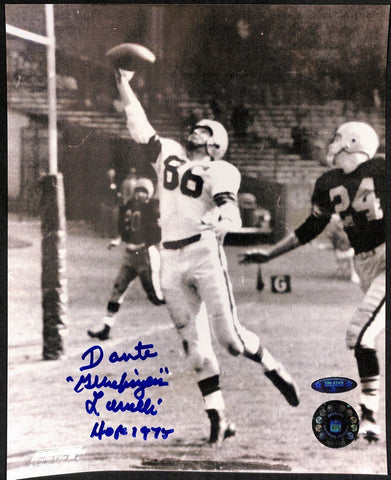 Dante Lavelli HOF Signed/Inscribed Browns 8X10 Photo Tristar 128589