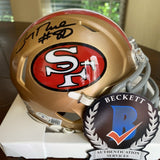 Jerry Rice Autographed Signed San Francisco 49ers Mini Helmet Beckett