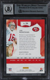 49ers Joe Montana Signed 2021 Playoff #194 Card Auto Graded 10! BAS Slabbed