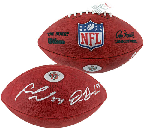 49ers Fred Warner & Dre Greenlaw Signed "The Duke" 75th Nfl Football BAS Wit