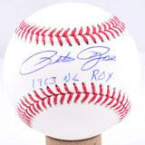 Pete Rose Autographed OML Baseball w/ 1963 NL ROY - Beckett W Hologram