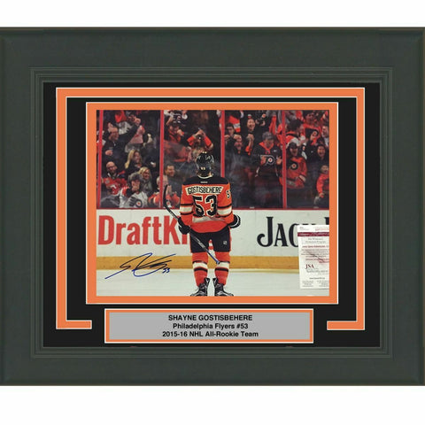 FRAMED Autographed/Signed SHAYNE GOSTISBEHERE Ghost Flyers 16x20 Photo JSA COA