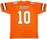 DENVER BRONCOS JERRY JEUDY AUTOGRAPHED SIGNED ORANGE JERSEY JSA STOCK #233880